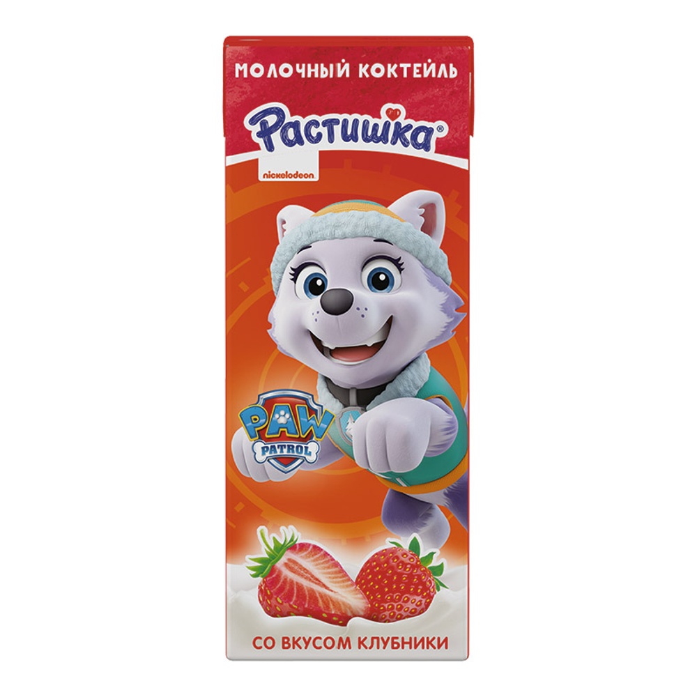 Коктейль молочный Данон Растишка с 3-х лет 2% 210г клубника т/п