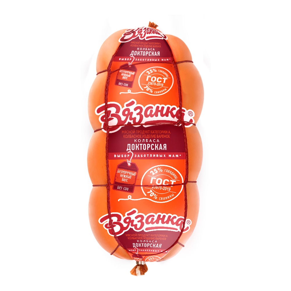 Колбаса Вязанка Докторская ГОСТ ручной вязки 400г