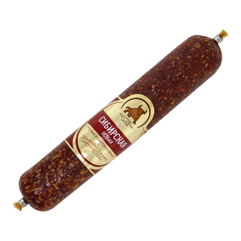 Колбаса Сибирская особая с/к 235г СПК