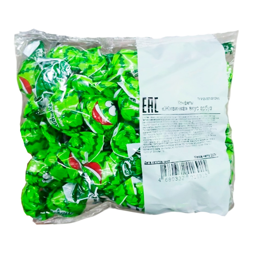 Конфеты Конти Живинка вкус арбуза 250г
