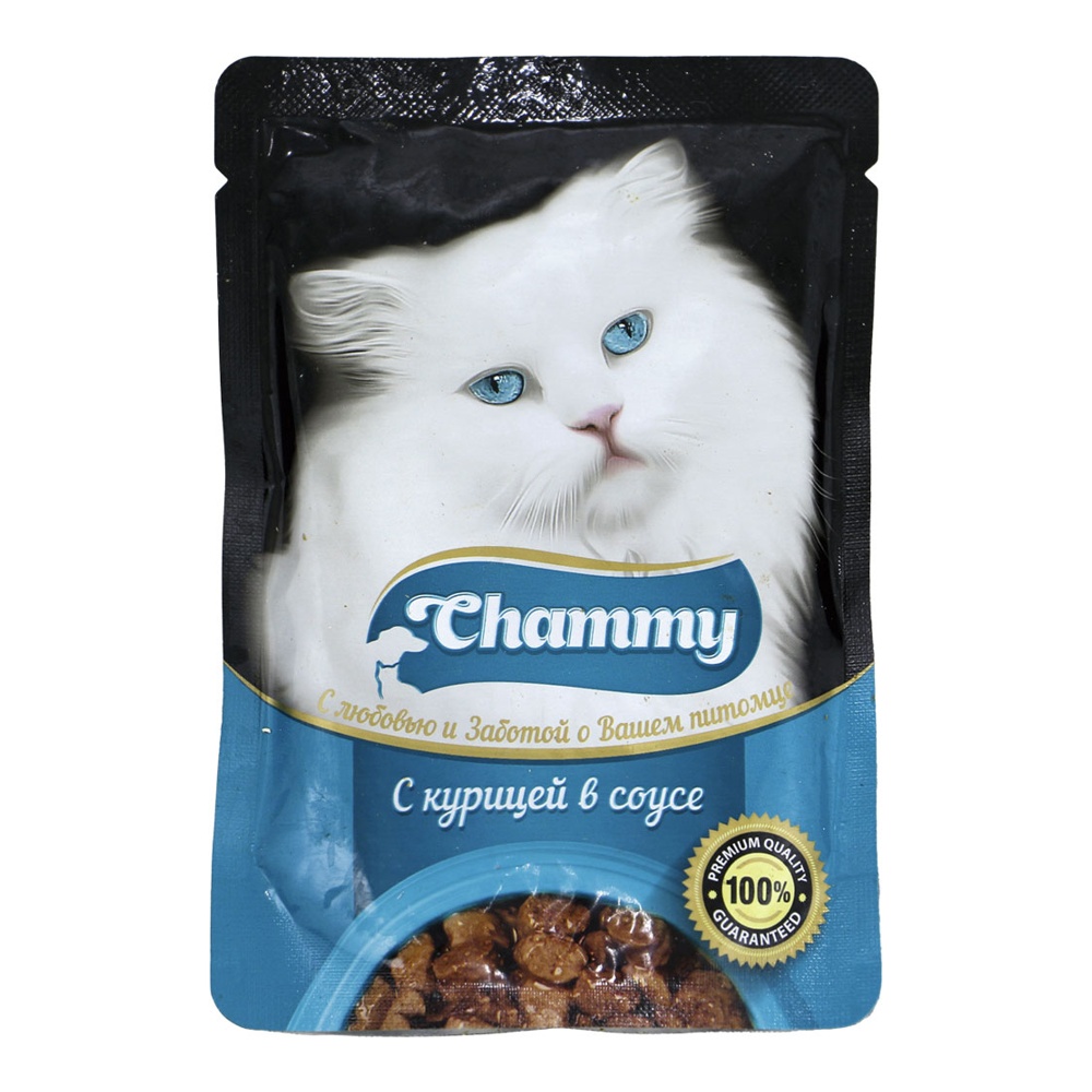 Корм для кошек Чамми курица в соусе 85г