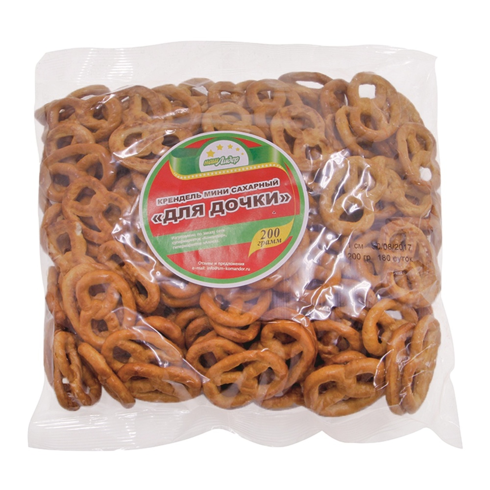 Крендель мини Наш Лидер сахарный 200г