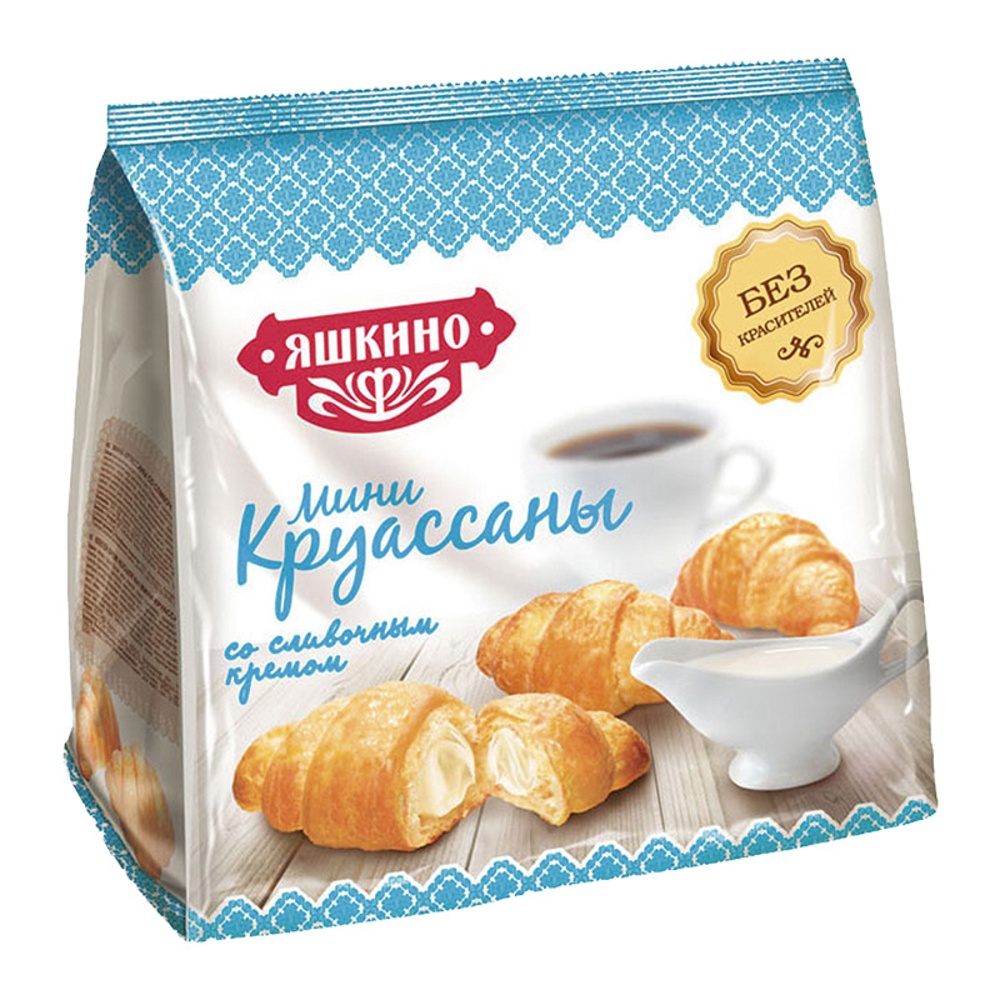Круассаны-мини Яшкино со сливочным кремом 180г