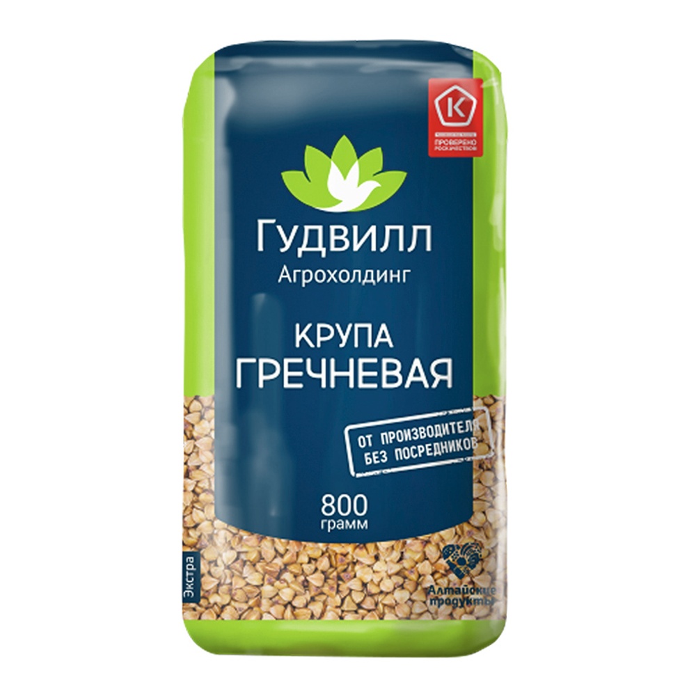 Крупа Гудвилл Гречка ядрица 800г