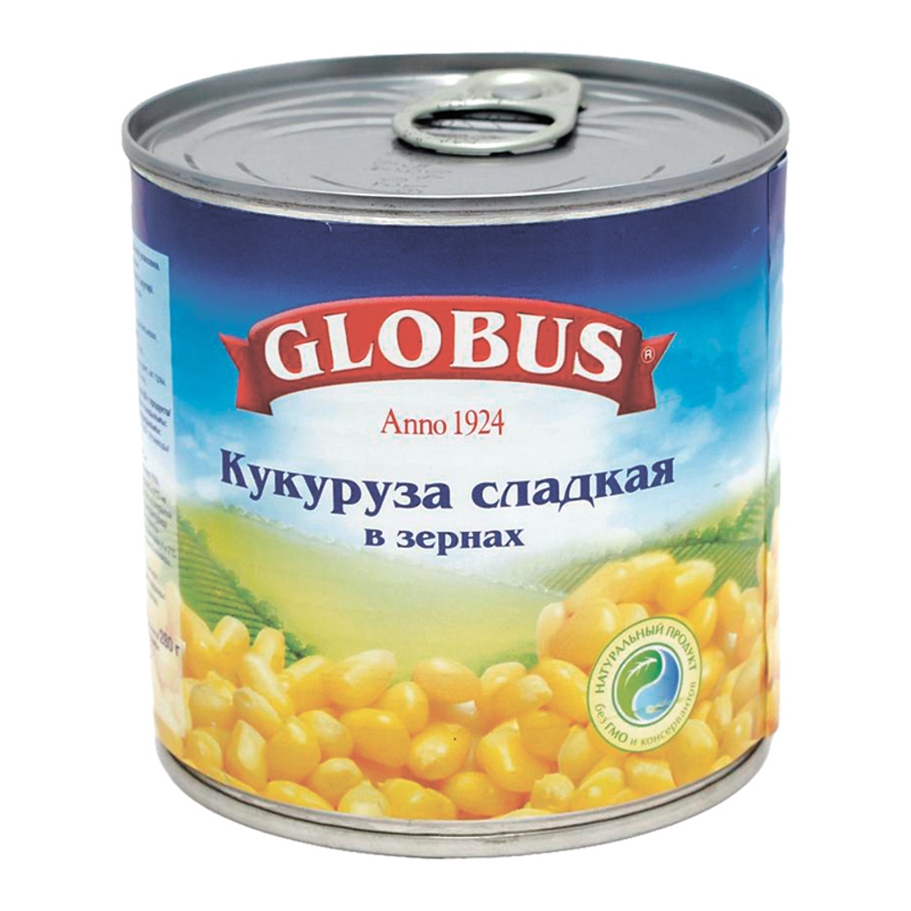 Кукуруза Глобус сладкая в зернах 340г