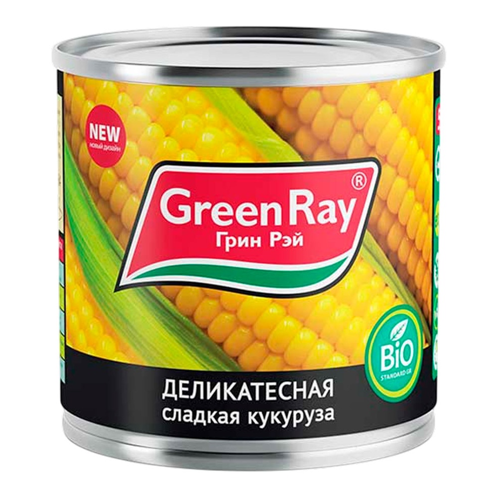 Кукуруза Грин Рэй сахарная 340г ж/б