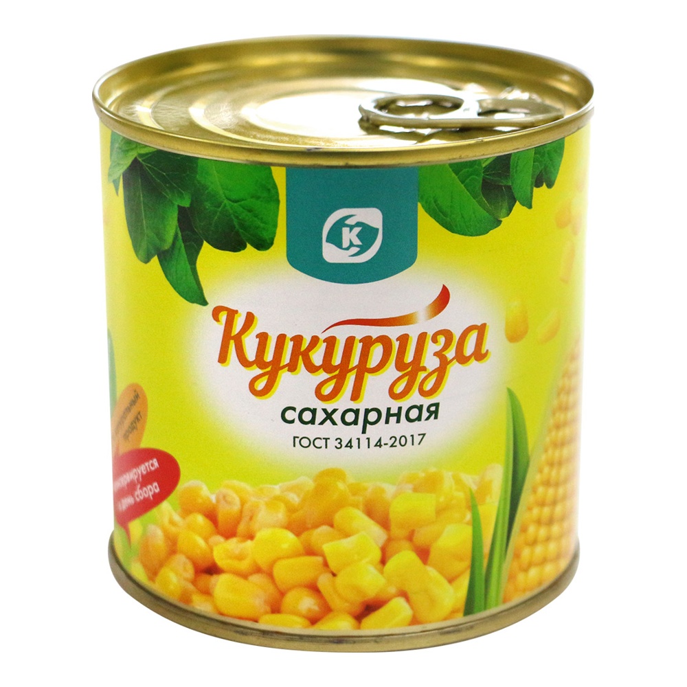 Кукуруза Командор сахарная 340г с ключом