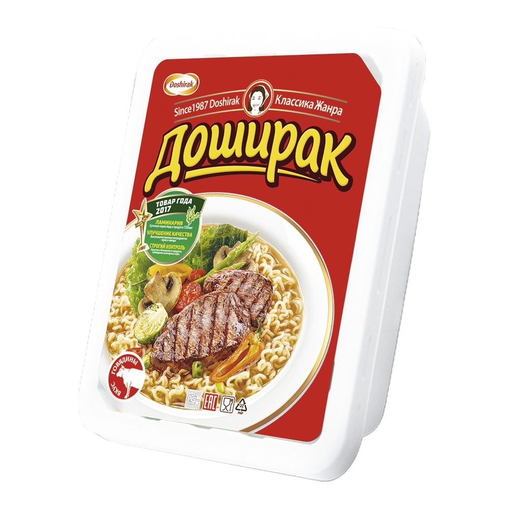 Лапша Доширак со вкусом говядины 90г