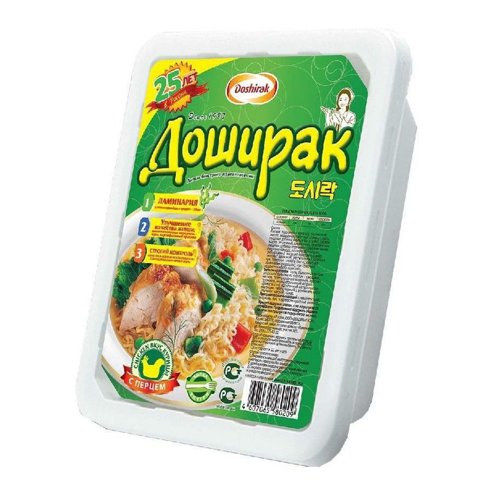 Лапша Доширак со вкусом острой курицы 90г