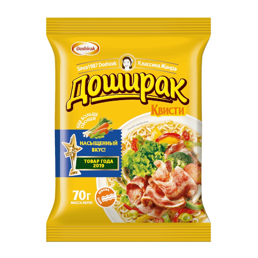 Лапша Доширак Квисти со вкусом бекона 70г