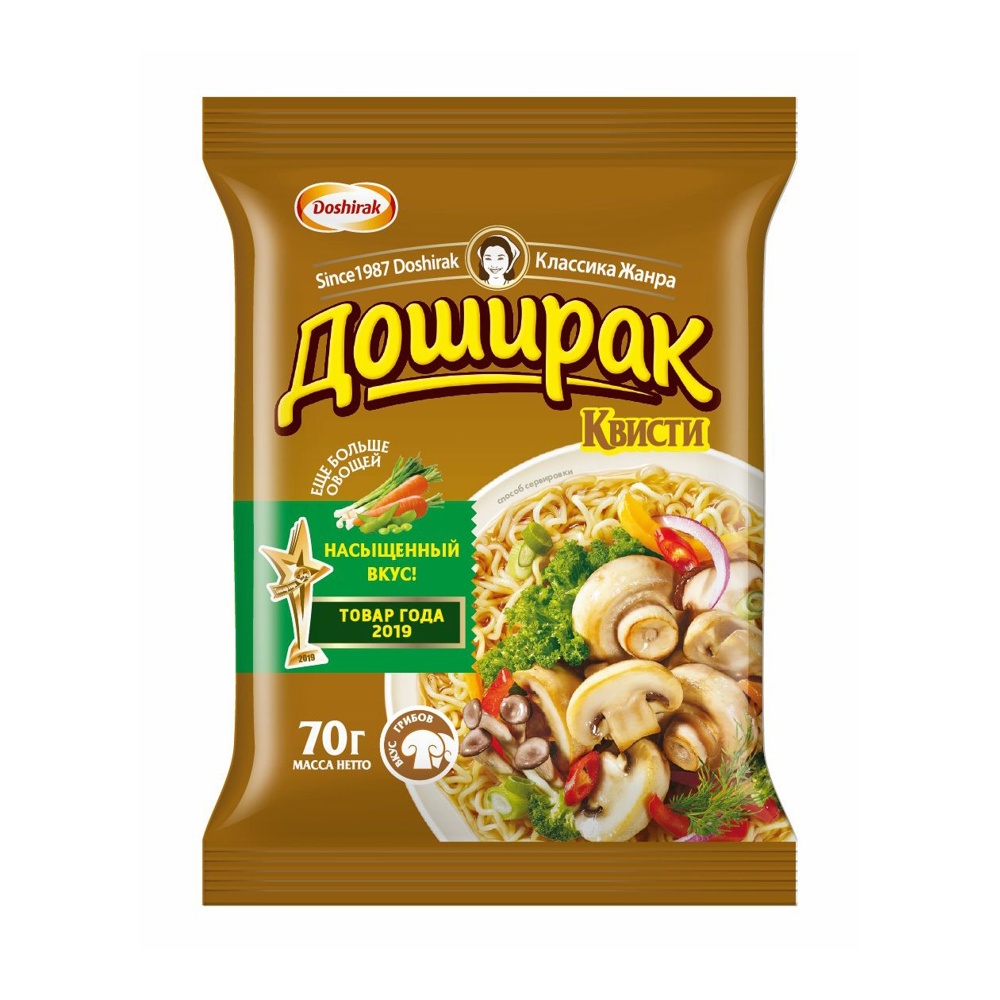 Лапша Доширак Квисти со вкусом грибов 70г