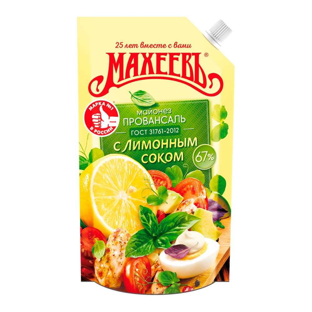 Майонез Махеевъ Премиум Провансаль с лимонным соком 67% 380г