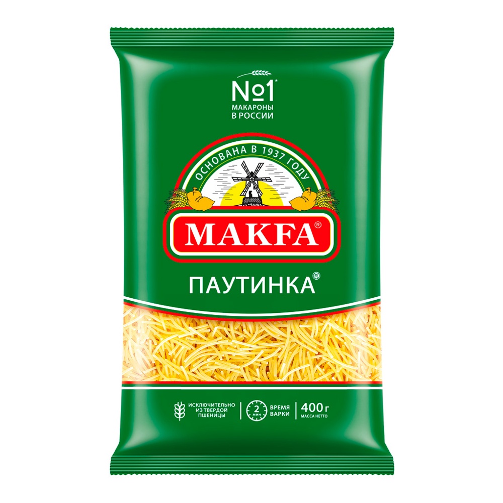 Макароны Макфа Вермишель паутинка высший сорт 400г