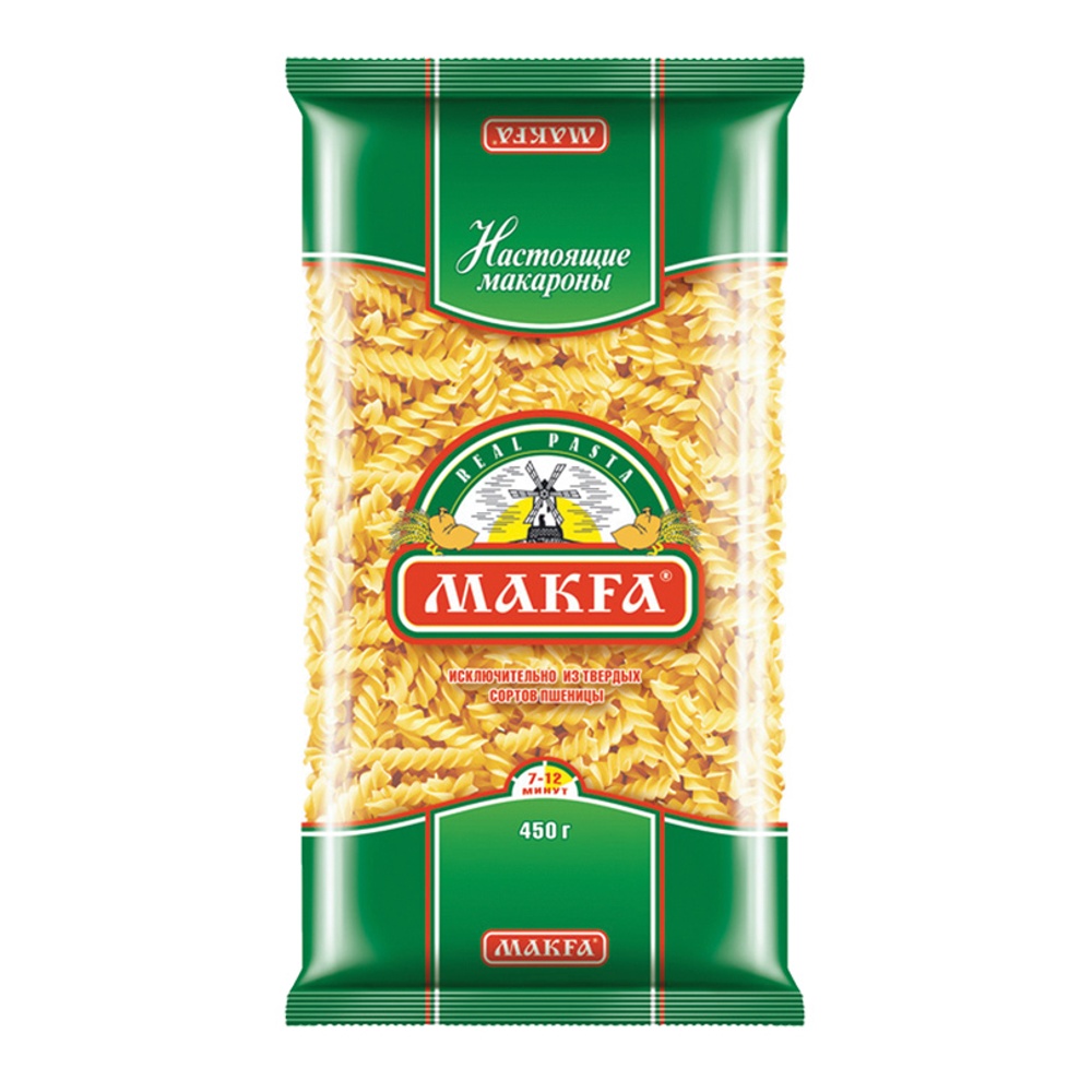 Макароны Макфа Спираль высший сорт 400г