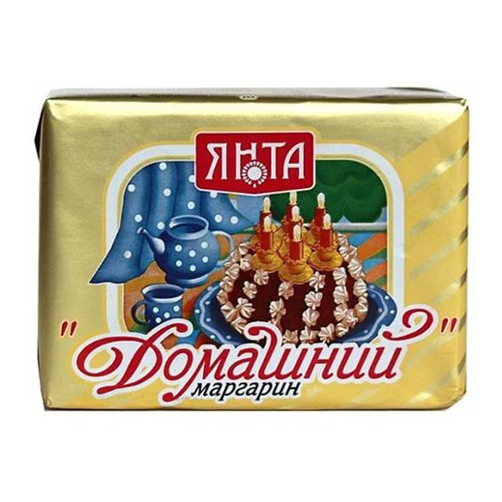 Маргарин Янта Домашний 65% 250г фольга