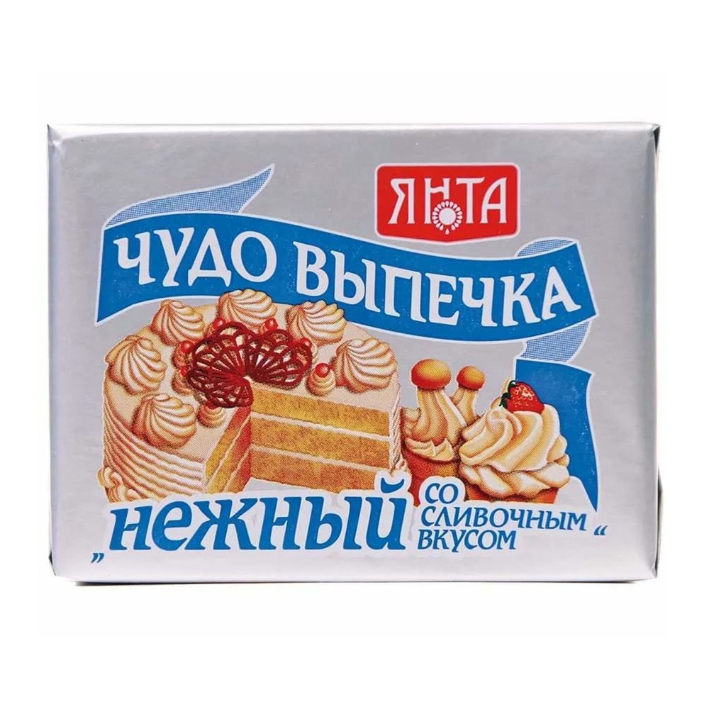 Маргарин Янта Чудо Выпечка Нежный со сливочным вкусом 75% 250г фольга