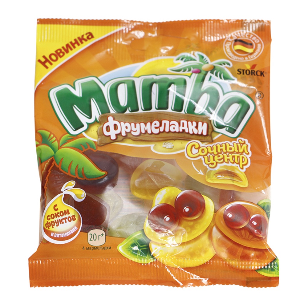 Мармелад жевательный Мамба Сочный центр 70г