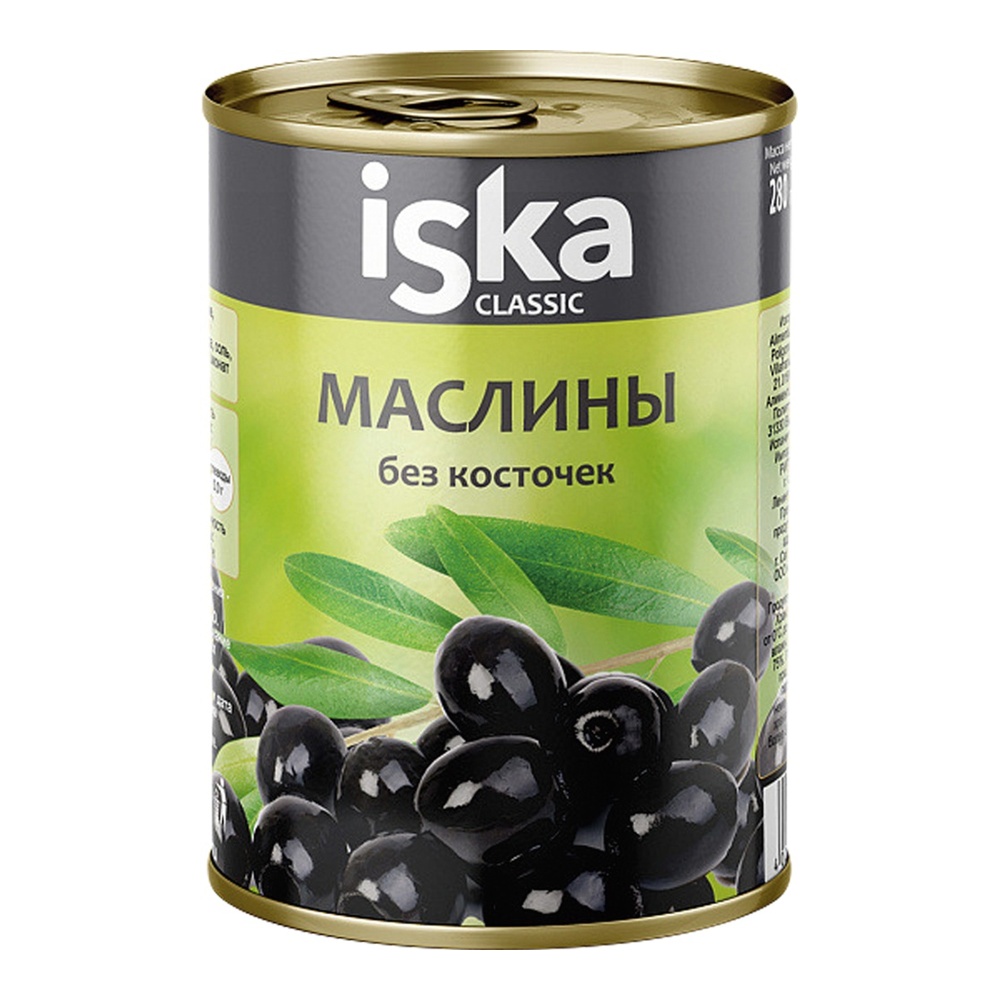 Маслины Иска б/к 300мл ж/б
