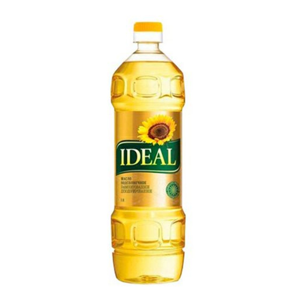 Масло Идеал подсолнечное 1с раф/дез 1л пл/б