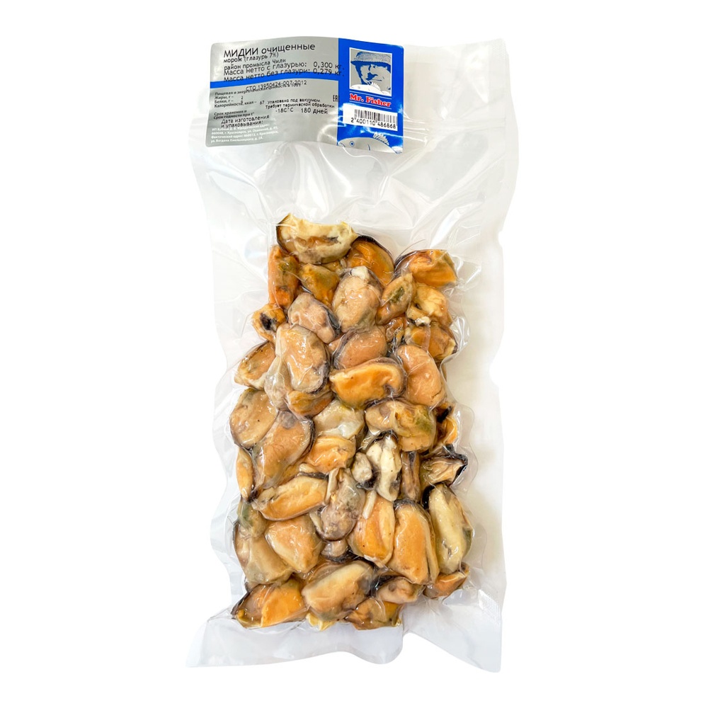 Мидии Фишер с/м очищенные 300г в/у