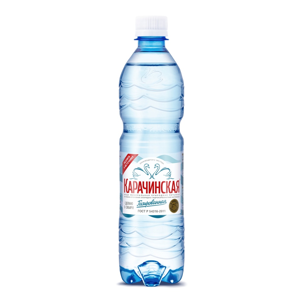 Минеральная вода Карачинская лечебно-столовая газированная 0,5л