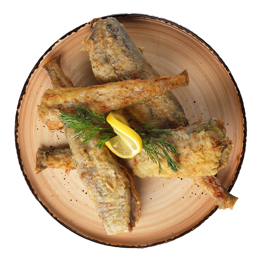 Минтай жареный тушка 100г Командор