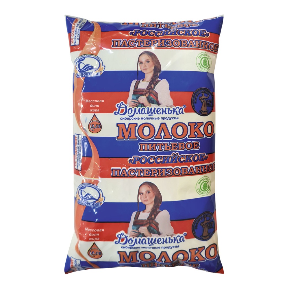 Молоко Белоречье 3,5% 1л п/п пастеризованное