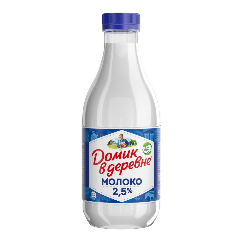 Молоко Домик в деревне 2,5% 930мл  пастеризованное