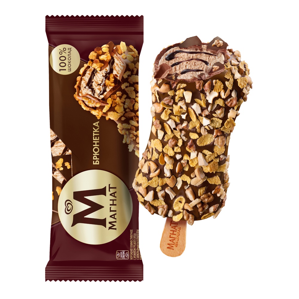 Мороженое Инмарко Магнат Брюнетка 74г эскимо