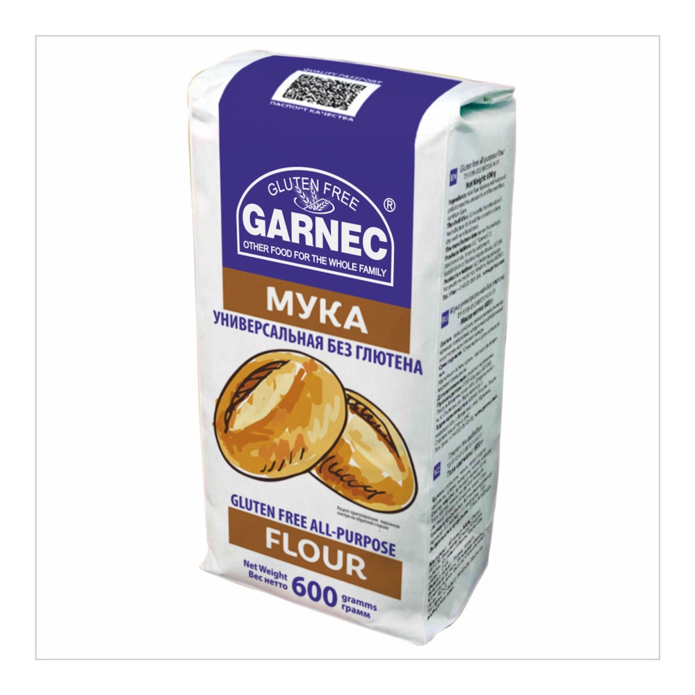 Мука Гарнец универсальная б/глютена 600г