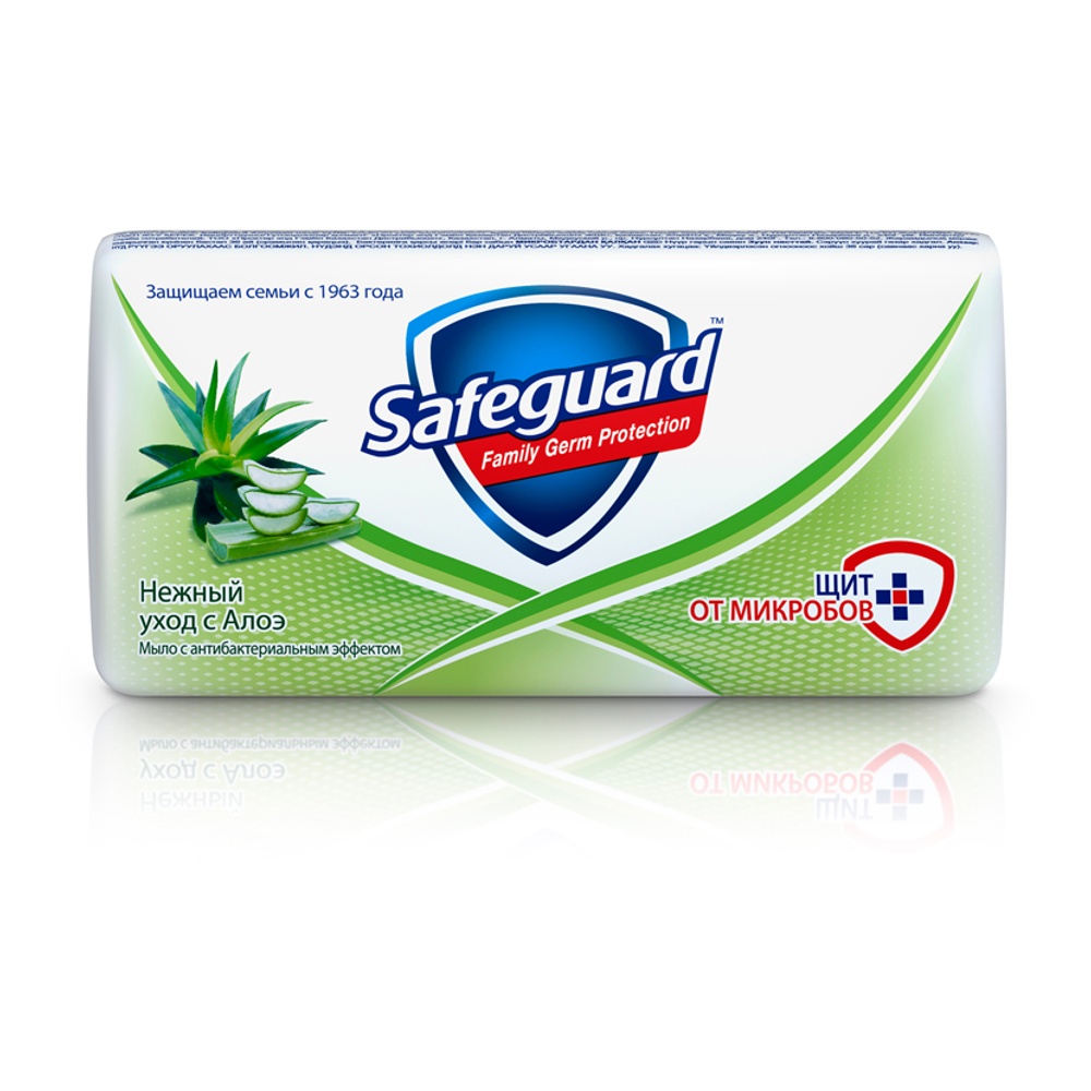 Мыло Сейфгард с антибактериальным эффектом Алоэ 90г