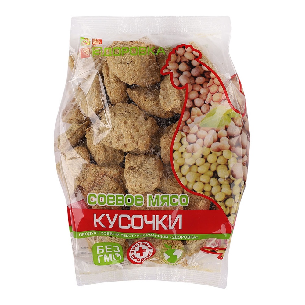 Мясо соевое Здоровка Кусочки 150г м/у