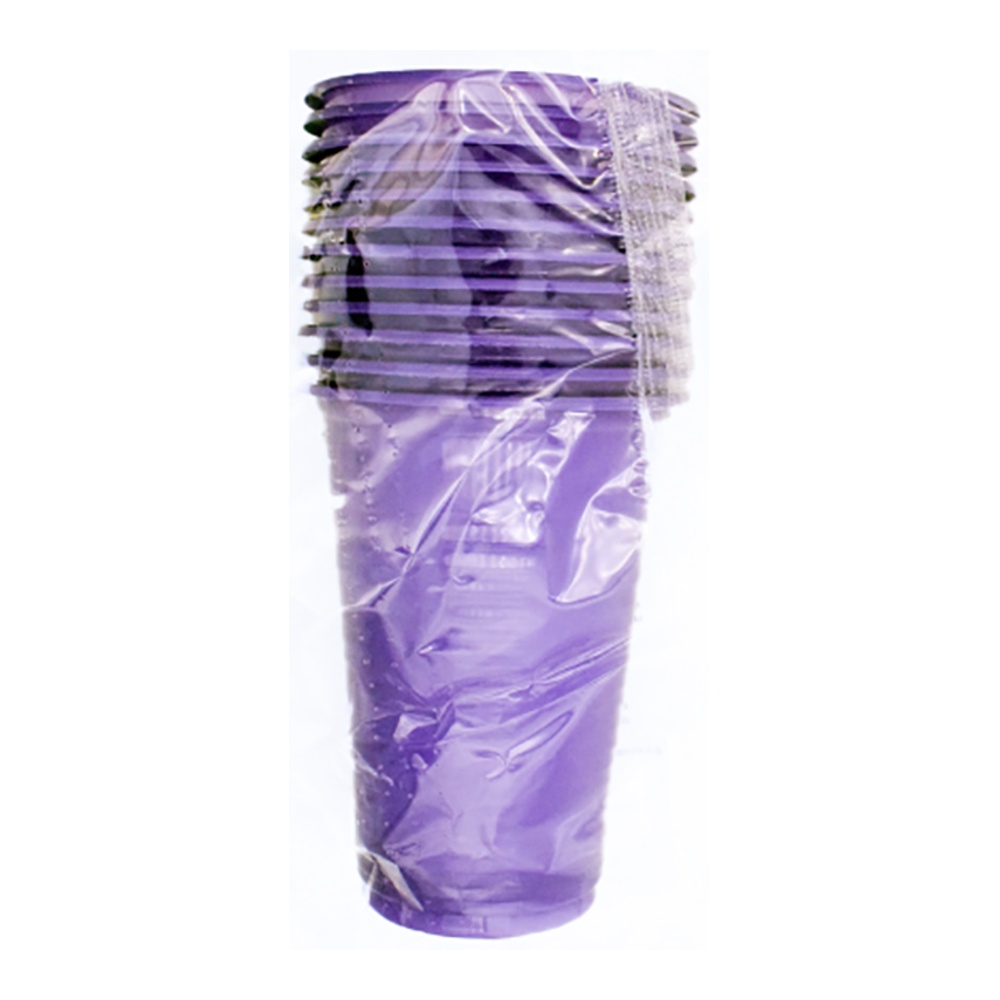 Набор одноразовой посуды Наш Лидер стаканы 200мл 12шт цветные