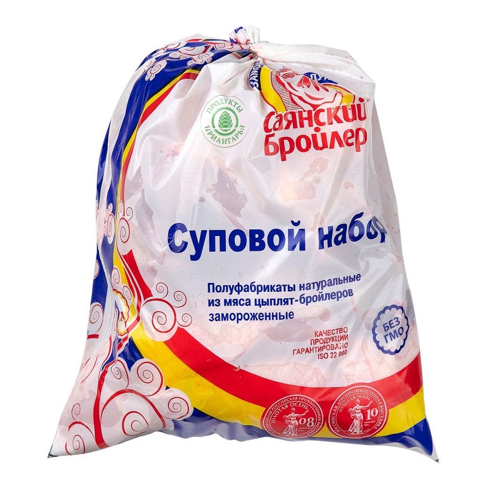 Набор суповой из мяса цыпленка-бройлера с/м вес Саянский бройлер, пакет