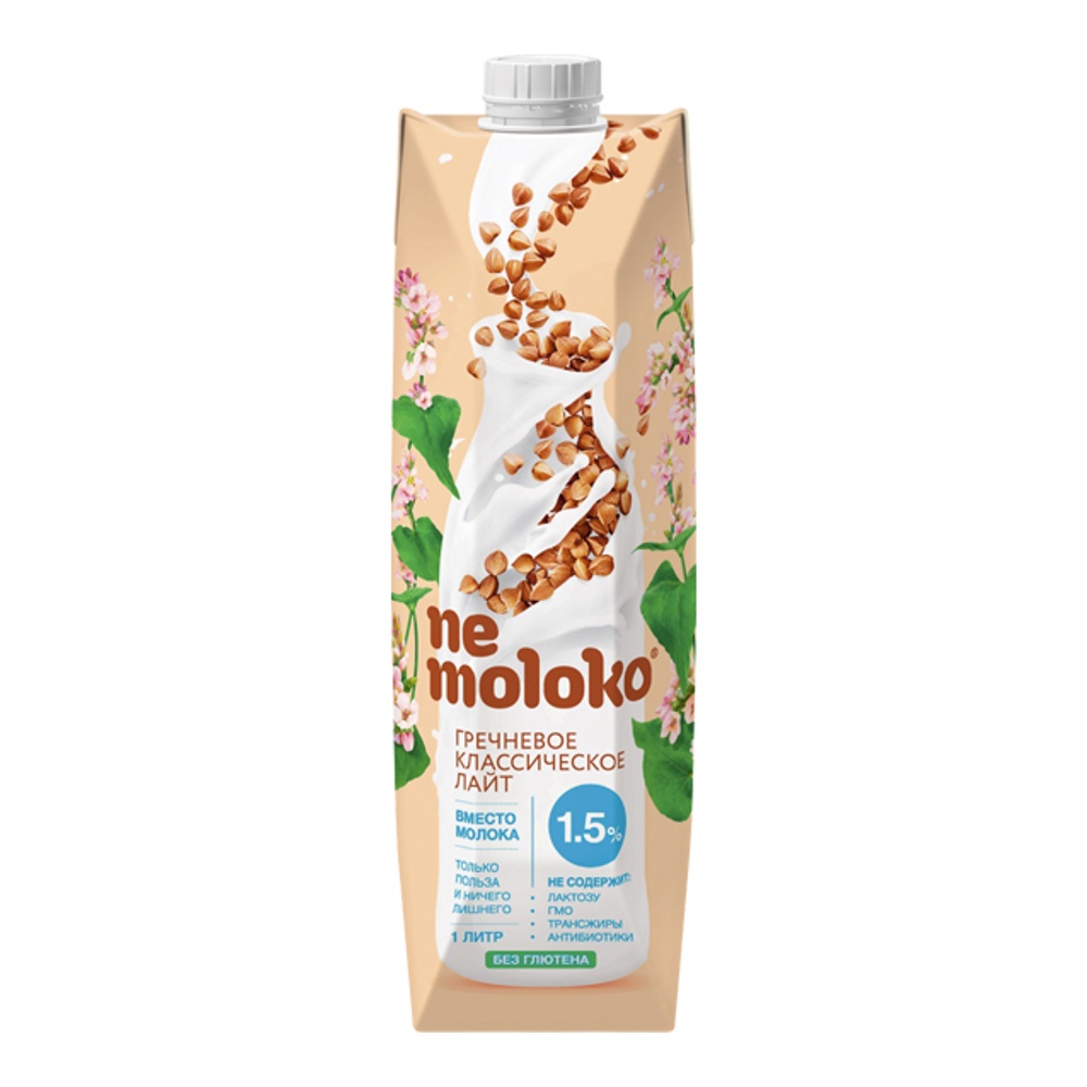 Напиток гречневый Немолоко классический лайт с кальцием и витамином В2 1л