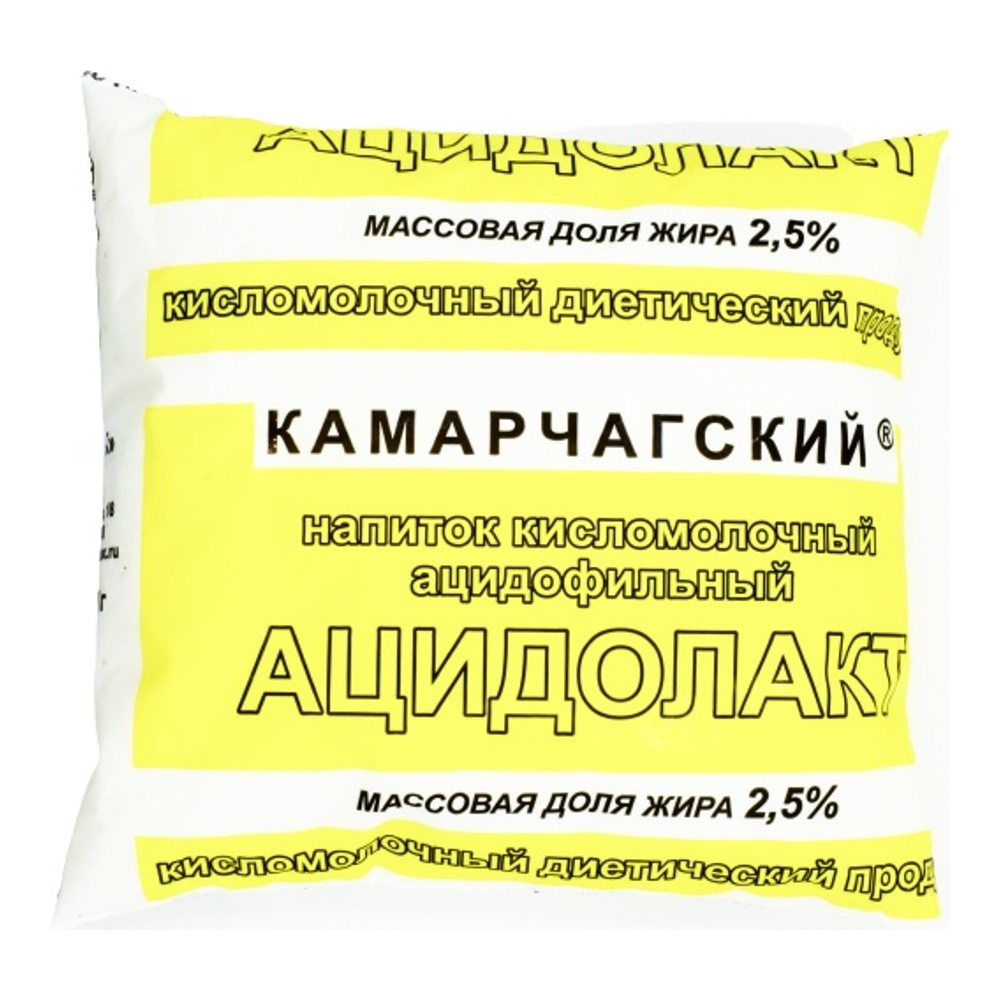 Напиток кисломолочный Камарчагский Ацидолакт 2,5% 0,5л п/п