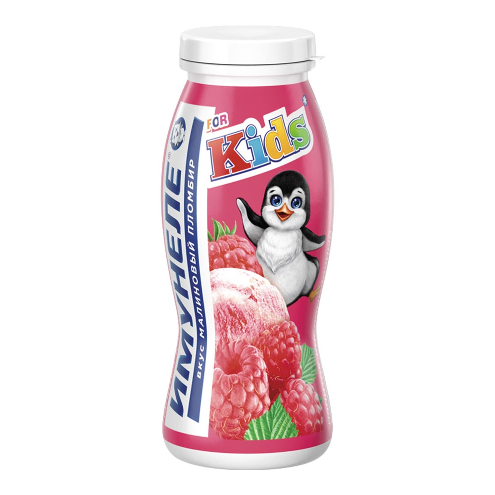 Напиток кисломолочный Имунеле Нео Кидс с 3-х лет 1,5% 100г Малиновый пломбир