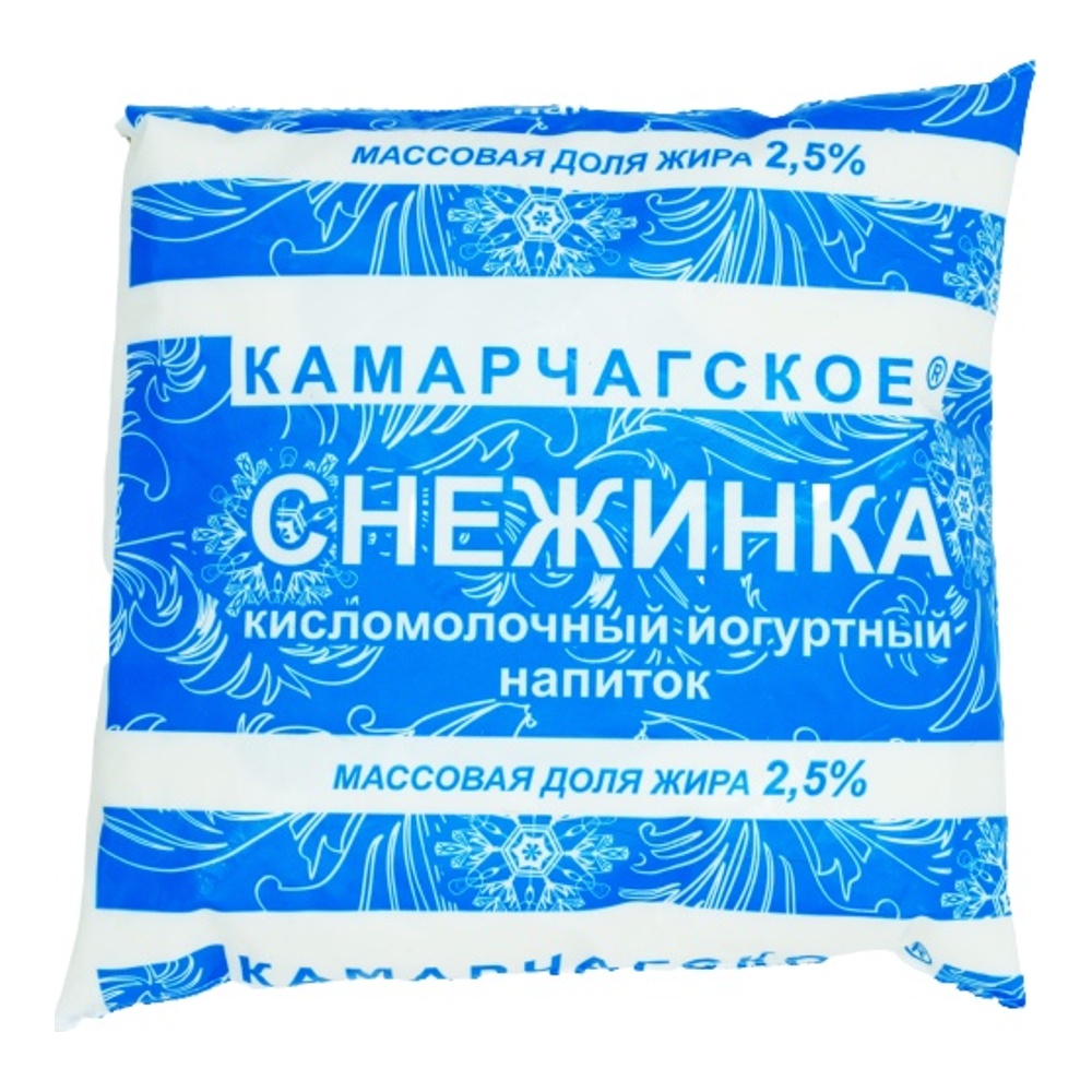 Напиток кисломолочный Камарчагский Снежок 2,5% 0,5л п/п