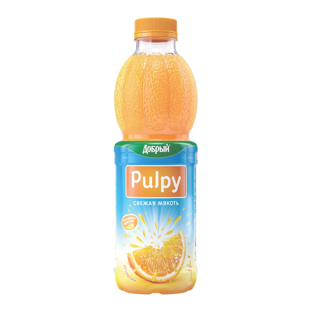 Напиток сокосодержащий Добрый Палпи 0,9л Апельсин с мякотью