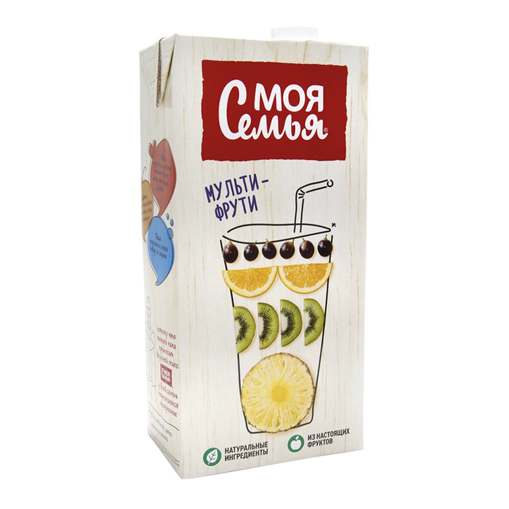 Напиток сокосодержащий Моя Семья 1,93л Мульти-Фрути Мультифрукт