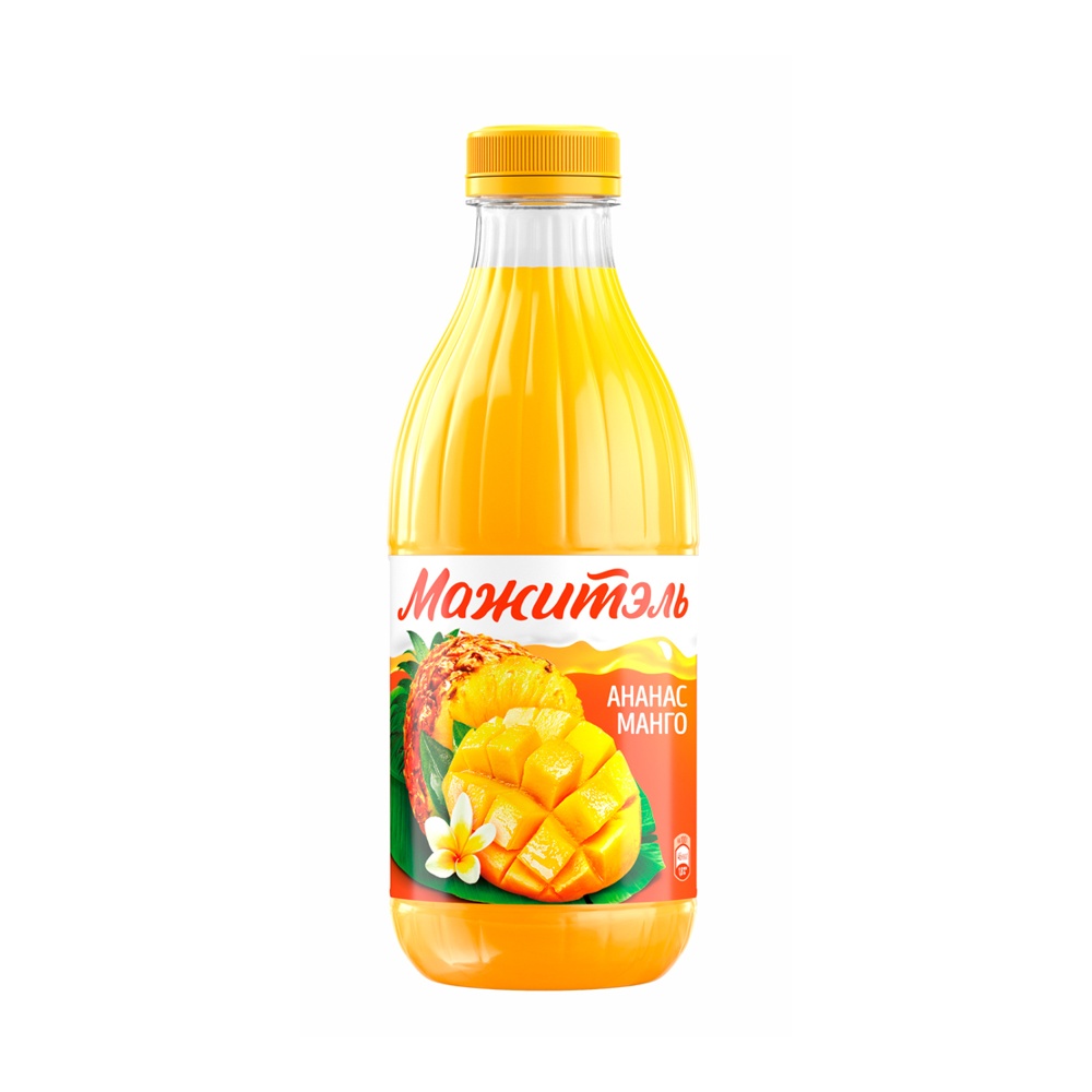 Напиток сывороточный с соком Мажитэль J7 0% 950г ананас-манго