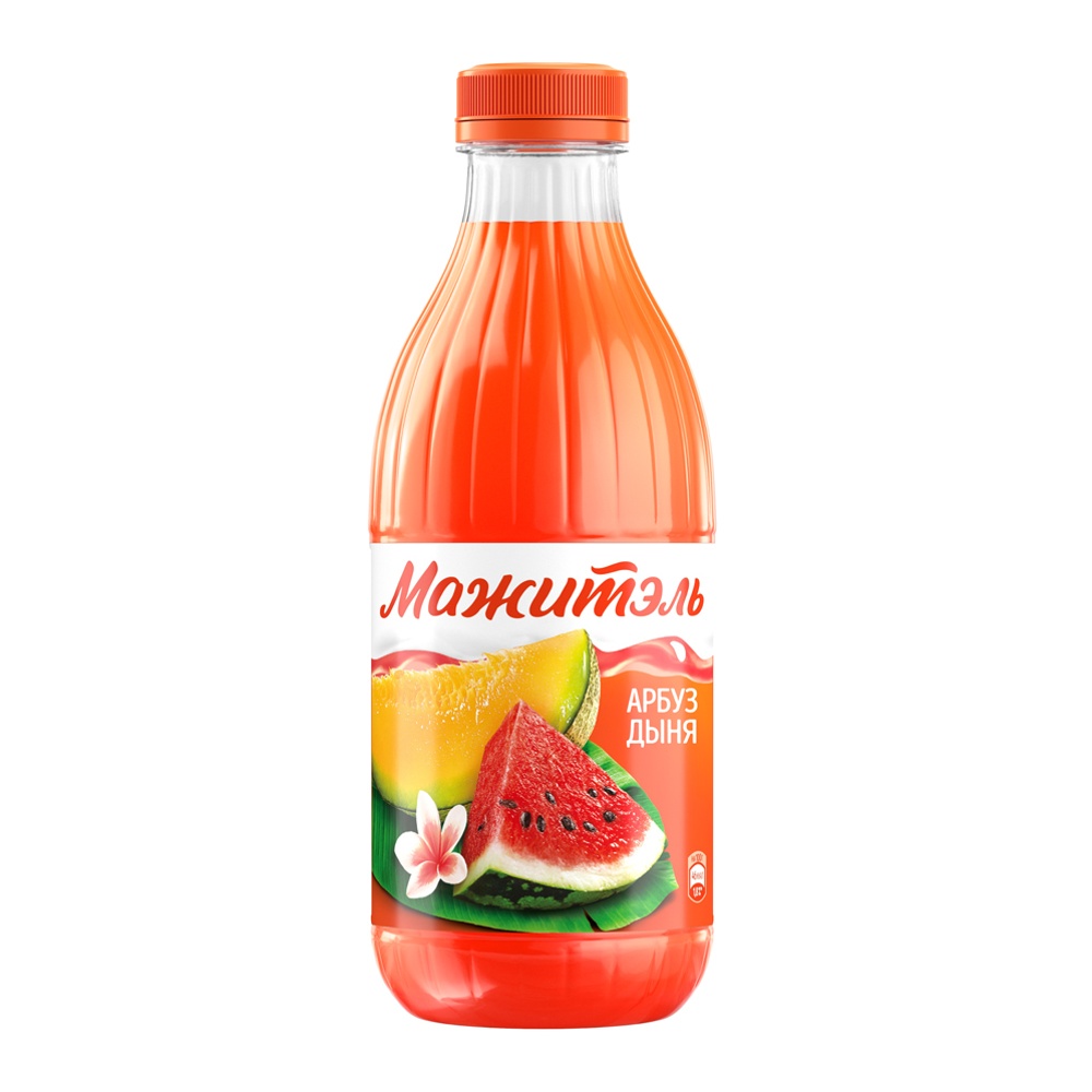 Напиток сывороточный с соком Мажитэль J7 0% 950г арбуз-дыня