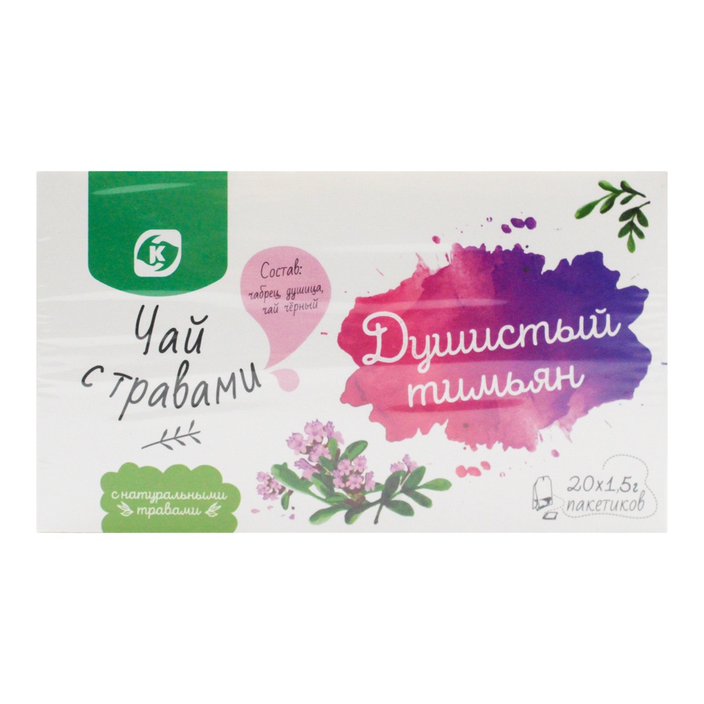Напиток чайный Командор Душистый Тимьян 20п*1,5г
