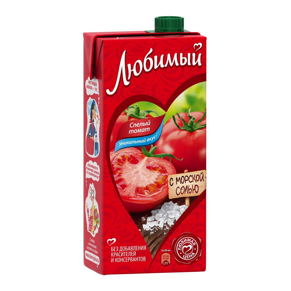 Нектар Любимый 0,95л Томат с солью