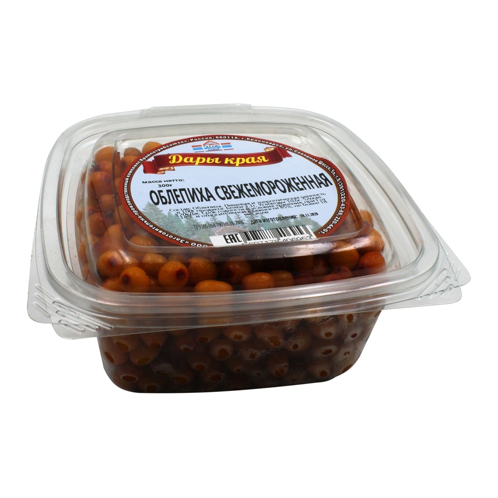 Облепиха с/м 300г контейнер ЗПК КПС