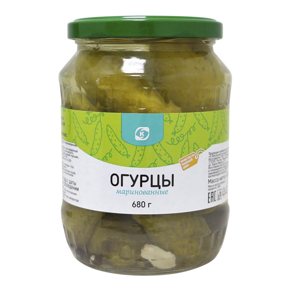 Огурцы Командор маринованные 680г