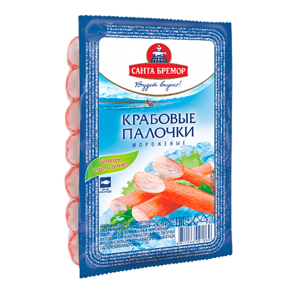 Палочки крабовые Санта Бремор с/м 100г
