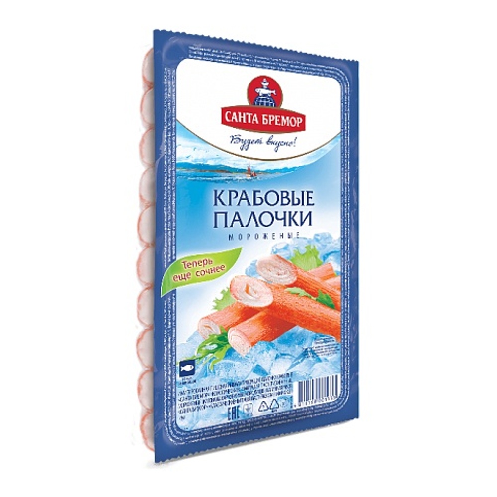 Палочки крабовые Санта Бремор с/м 200г