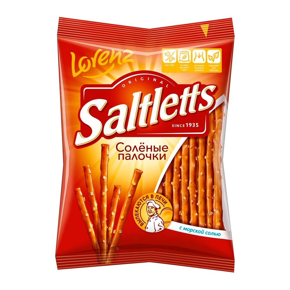 Палочки Лоренц Салтлеттс соленые Классические 75г