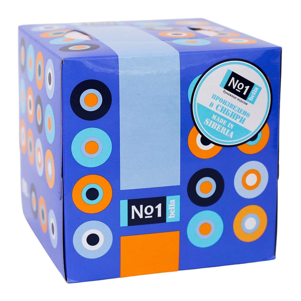 Платки бумажные косметические Белла №1 2сл 80шт